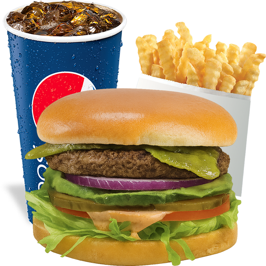 Ortega Avocado Burger Combo