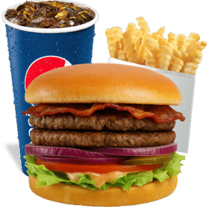 Double Bacon Burger Combo